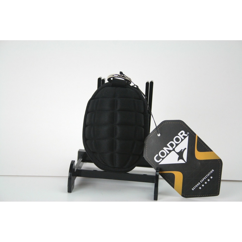 Condor Outdoor Grenade Keychain Pouch Black Tactical Coin Purse NWT 221038-002